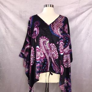 V by Eva Poncho Style Coverup